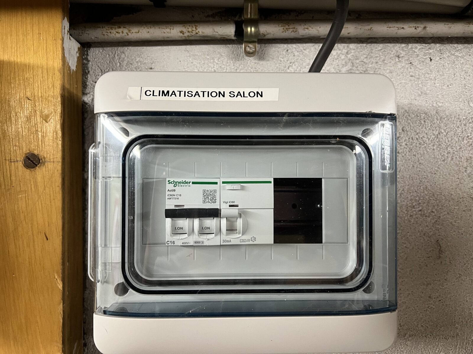 Tableau électrique dédié à la climatisation
